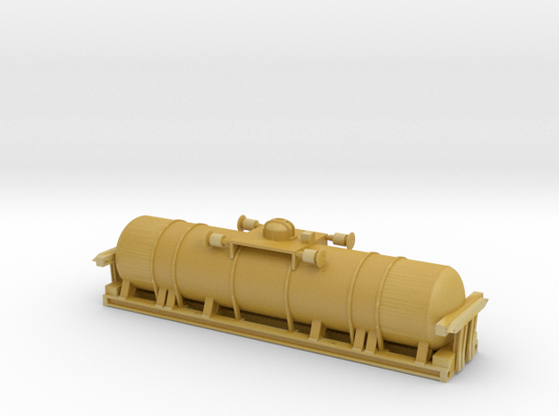 TT:120 35T Bogie Chlorine Tanker in Tan Fine Detail Plastic