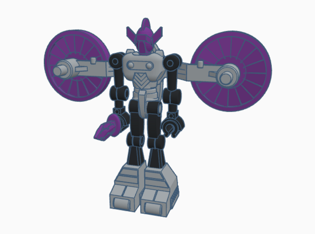 Acroyear Reaper Micronauts Figure  in Purple Processed Versatile Plastic