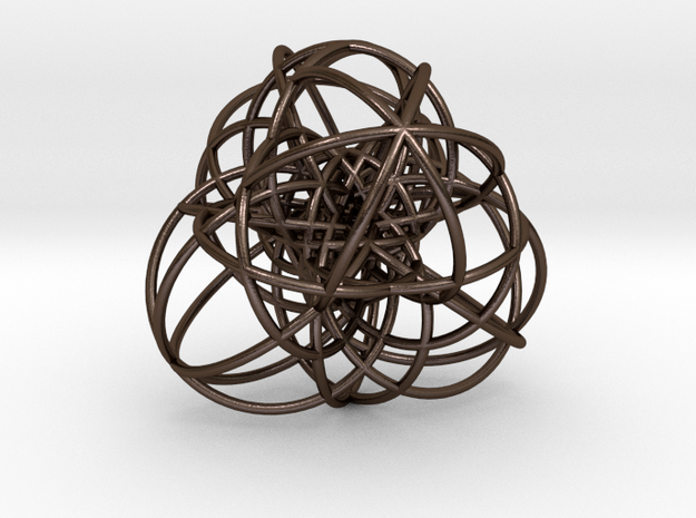 Elliptic Clebsch Cubic in Polished Bronze Steel