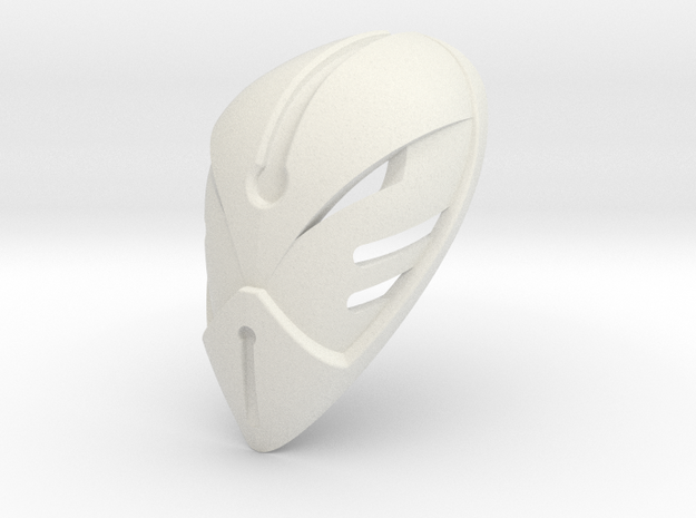 Kanohi Inu Mask of confusion Proto Mata Mask in White Natural Versatile Plastic