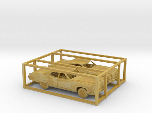 1/160 1971 Lincoln Continental 2 Car Set Kit in Tan Fine Detail Plastic