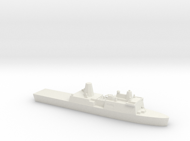 1/1800 Scale USS San Antonio LPD-17 in White Natural Versatile Plastic