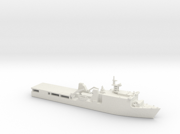 1/1800 Scale USS Whidbey Island LSD-41 in White Natural Versatile Plastic