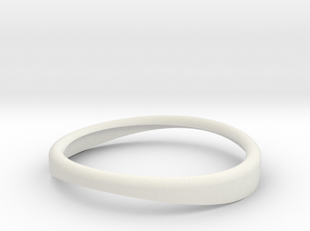  Rocketpack Dome Ring in White Natural Versatile Plastic