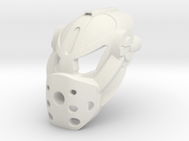 Kanohi Koom v3 proto matoro inika mask in White Natural Versatile Plastic