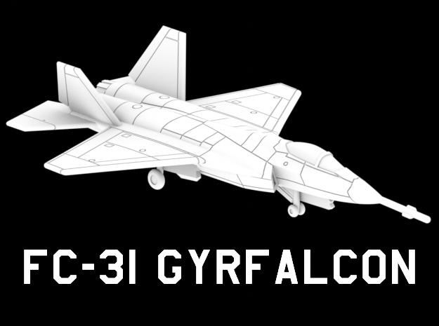 FC-31 Gyrfalcon (2014) in White Natural Versatile Plastic: 1:220 - Z
