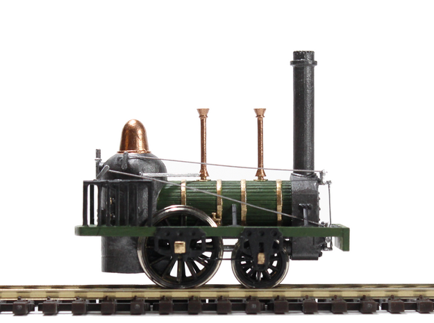 Norristown RR 2-2-0 Steam Engine "Velocity" 1833 in Tan Fine Detail Plastic