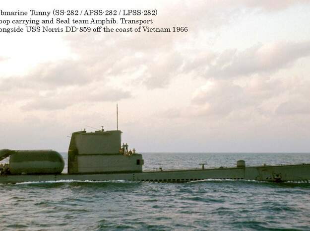 USS Tunny APSS/LPSS-282, 1/350 scale in Tan Fine Detail Plastic
