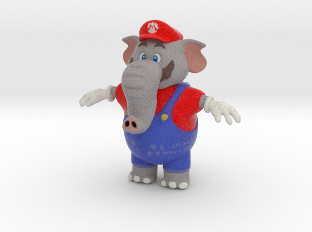 Super Mario Bros Wonder Elephant in Natural Full Color Sandstone