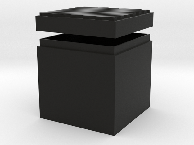 Little square box in Black Natural Versatile Plastic