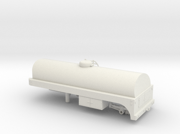 1/50th Fruehauf type 20 foot Milk Tanker in White Natural Versatile Plastic