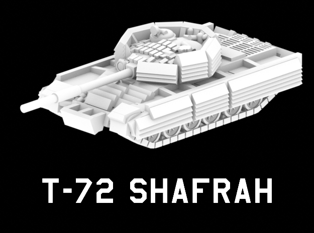 T-72 Shafrah in White Natural Versatile Plastic: 1:220 - Z