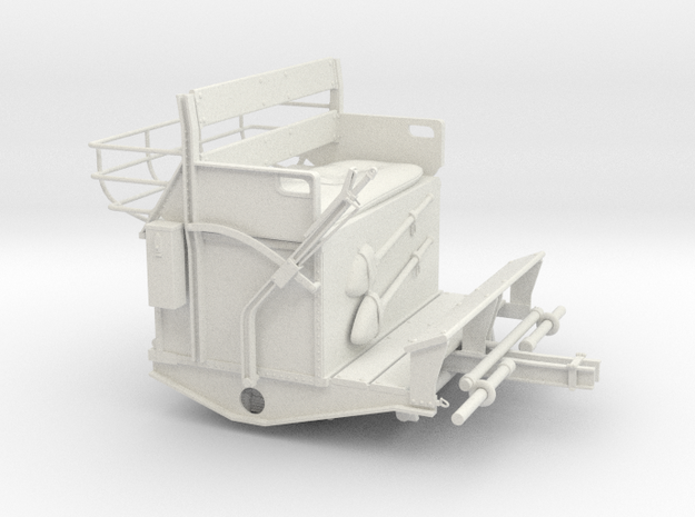 1/6 German Limber Cart in White Natural Versatile Plastic