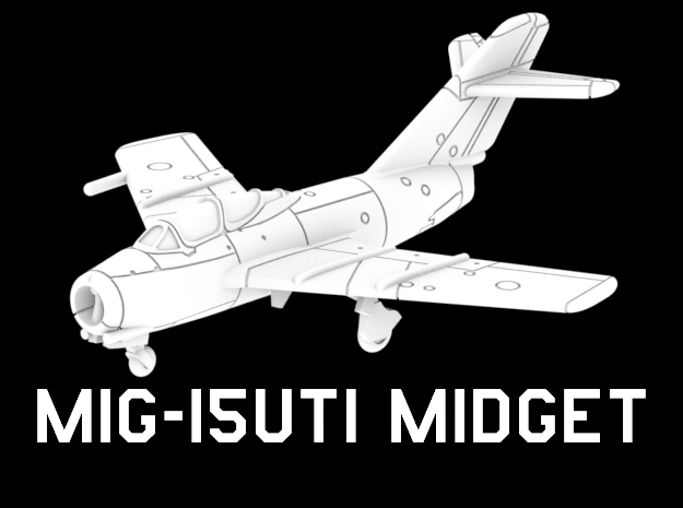 MiG-15UTI Midget in White Natural Versatile Plastic: 1:220 - Z