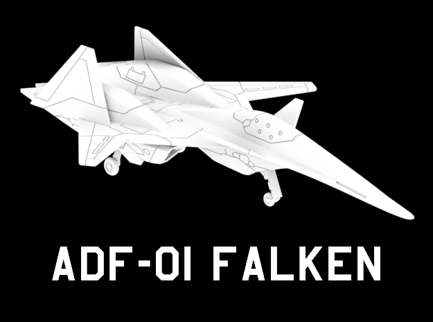 ADF-01 Falken (Clean) in White Natural Versatile Plastic: 1:220 - Z