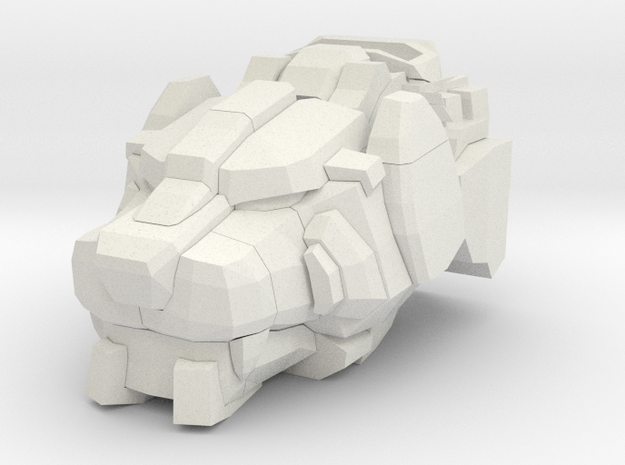 Transformers Lion head for shuffler or Rramhorn in White Natural Versatile Plastic