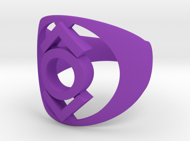 Indigo Ring, type B1 in Purple Processed Versatile Plastic