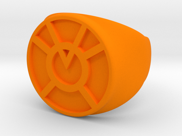 Orange Ring, type A1 in Orange Processed Versatile Plastic