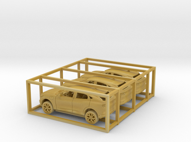 1/160 2021 Ford Mustang Mach E 3 Car Set Kit in Tan Fine Detail Plastic