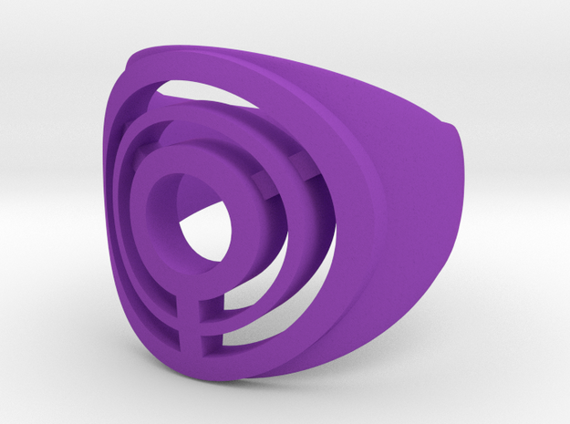 Ultraviolet Ring in Purple Processed Versatile Plastic