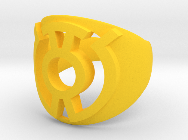 Yellow Ring, type B1 in Yellow Processed Versatile Plastic
