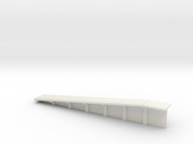 z-43-sr-platform-ramp-edges-left in White Natural Versatile Plastic