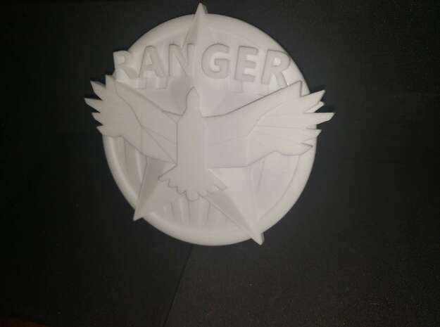 Freestar Ranger Badge Plate in White Natural Versatile Plastic