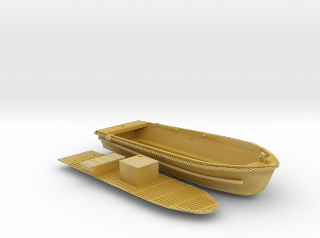 US Army Utility Powerboat WW2 Hull 1-72 Scale in Tan Fine Detail Plastic