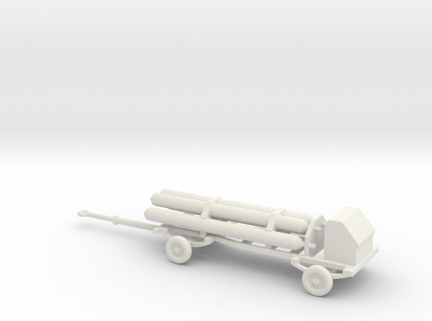 1/72 Scale RAF Gas Bottle Trolley in White Natural Versatile Plastic