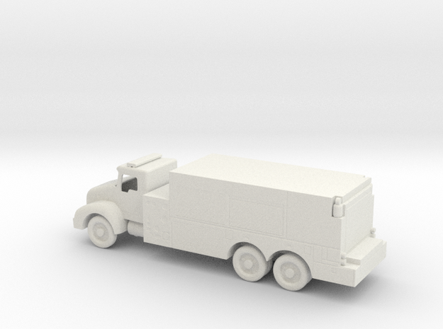 1/72 Scale Kenworth T370 Airfield Tanker in White Natural Versatile Plastic