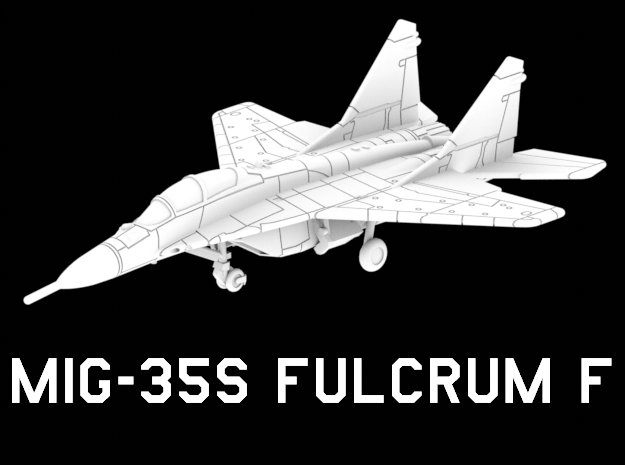 MiG-35D Fulcrum F (Clean) in White Natural Versatile Plastic: 1:220 - Z