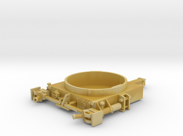 1:35 Trailer Base for the M55 Quad .50 in Tan Fine Detail Plastic