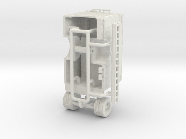 1/87 Seagrave Rescue Pumper W/ Ladder Rack Compart in White Natural Versatile Plastic