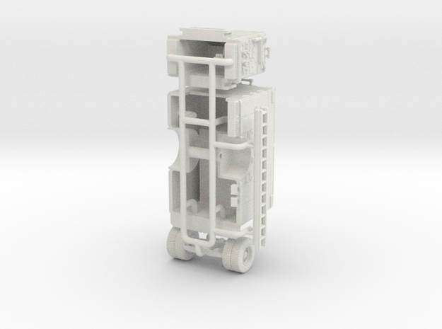 1/64 Seagrave Rescue Pumper W/ Ladder Rack Compart in White Natural Versatile Plastic
