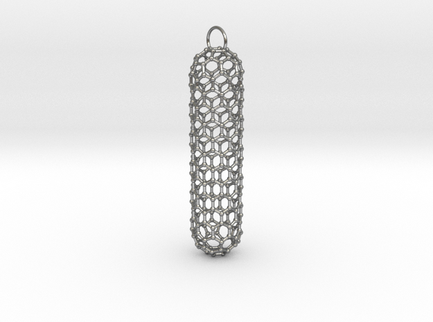 0853 Carbon Nanotube Capped (9,0) 1.15x1.14x4 cm in Natural Silver