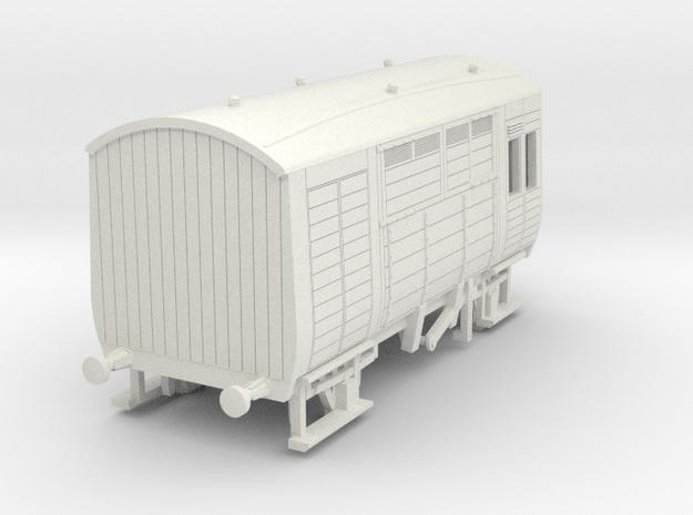 o-100-lms-d1972-horsebox in White Natural Versatile Plastic