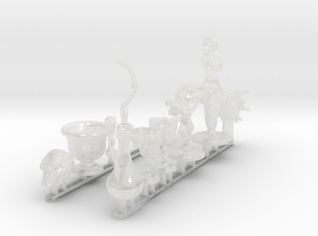 Altar, Magic, and Ritual items for roleplay games. in Clear Ultra Fine Detail Plastic