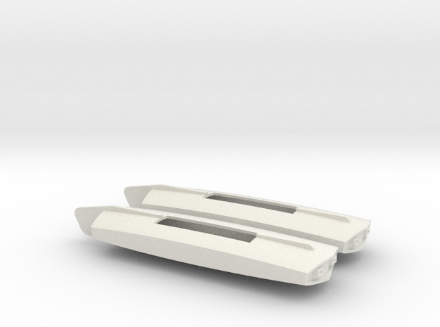 1/537 Miranda Class Concept Torpedo Pods in White Natural Versatile Plastic