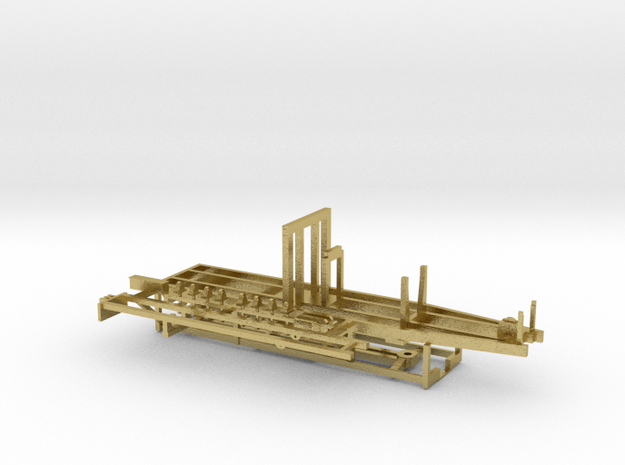 Nn3 Brass DRGW Pile Driver Superstructure in Natural Brass