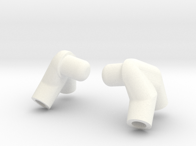 Double Arms in White Processed Versatile Plastic