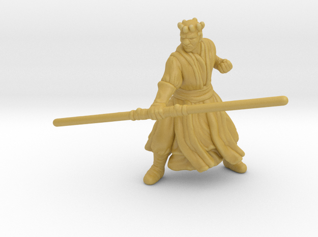 SW Darth Maul HO scale 20mm miniature model figure in Tan Fine Detail Plastic