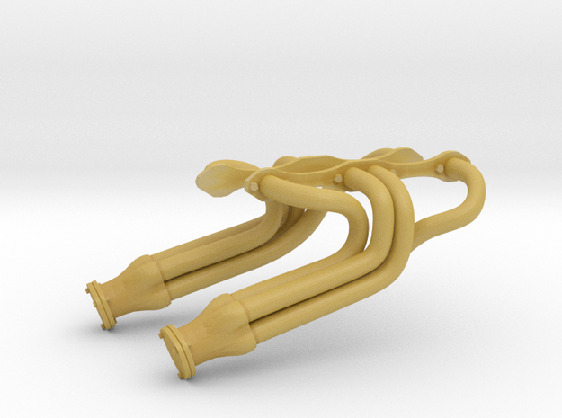 1:16 "Patriot" Headers for the Small Block Chevy. in Tan Fine Detail Plastic