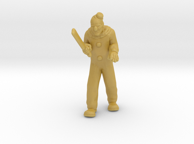 Terrifier Art Clown HO scale 20mm miniature model in Tan Fine Detail Plastic