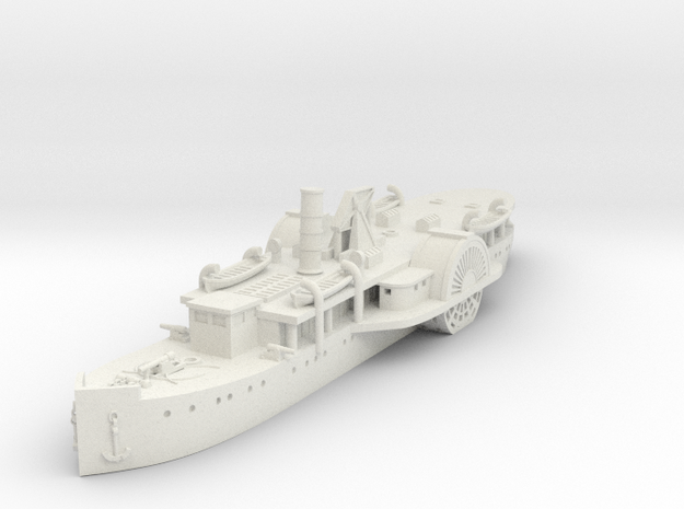 1/600 USS Hatteras in White Natural Versatile Plastic