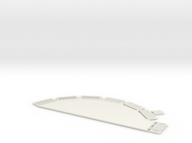 REMIX II - Deck Right in White Natural Versatile Plastic