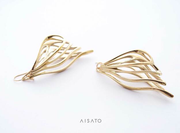Malina Earrings in 14k Gold Plated Brass