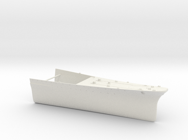 1/350 B-65 Design Large Cruiser Bow Full Hull in White Natural Versatile Plastic