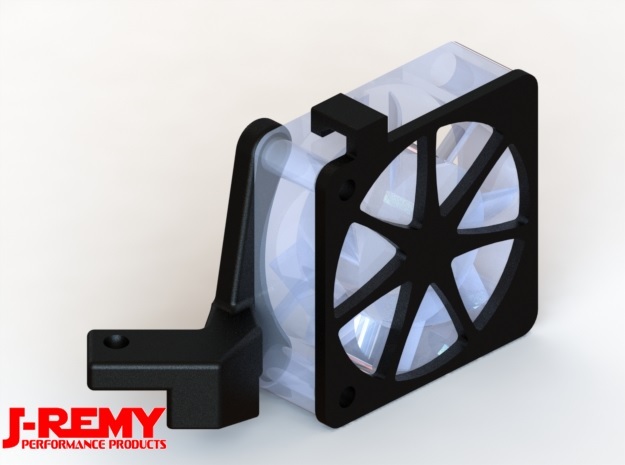 Losi Mini B 20mm Fan Mount in Black Natural Versatile Plastic
