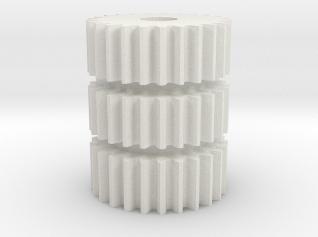 Pick and Place SMT Feeder Gear (essemtec) 25 Tooth in White Natural Versatile Plastic
