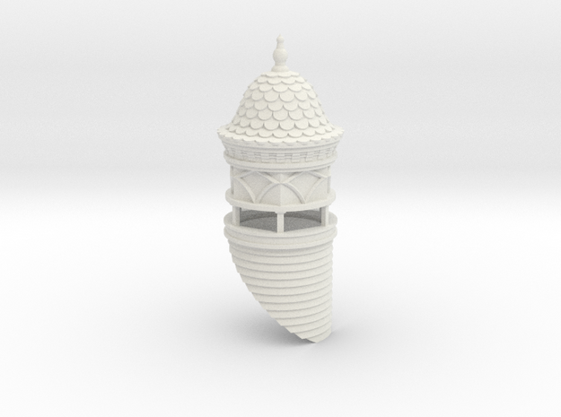 1:48 Nob Hill House Tower in White Natural Versatile Plastic
